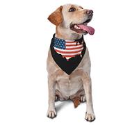 God Bless America Patriotic USA Summer Dog Bandanas Boy Bulk Pet Scarf Adjustable Soft Triangle Bibs Accessories for Small Medium Large Dogs Cats