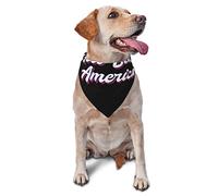 God Bless America Patriotic USA Summer Dog Bandanas Boy Bulk Pet Scarf Adjustable Soft Triangle Bibs Accessories for Small Medium Large Puppy Cats