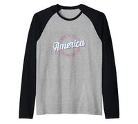 God Bless America The Land That I Love Raglan Baseball Tee
