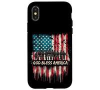 God Bless America USA Flag 4th of July Patriotic Case for iPhone X/XS