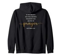 GOD Bless Bible Blessed American Family Blessing ART ON BACK Zip Hoodie
