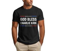 God Bless Charlie Kirk Shirts Men's T Shirt Black