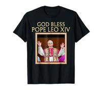 God Bless Pope Leo XIV Portrait T-Shirt