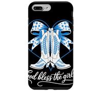 God Bless The Girls Western Cowgirl Boots Heart Bow Country Case for iPhone 7 Plus/8 Plus