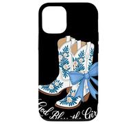 God Bless The Girls White Cowgirl Boots Western Country Case for iPhone 12/12 Pro