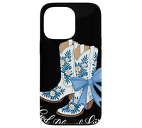God Bless The Girls White Cowgirl Boots Western Country Case for iPhone 13 Pro