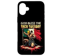 God Bless The Taco Tuesday Lucha Libre Case for iPhone 16 Plus