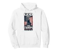 God Bless The Troops Land Of The Free Patriotic Pullover Hoodie
