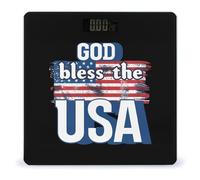 God Bless The U.S.A. Digital Bathroom Weighing Scales for Body Weight LCD Display