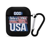 God Bless The U.S.A. Slim Compatible with Airpod Case Protective Hard Cover Skin Shockproof
