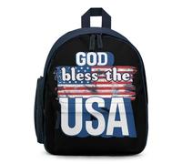 God Bless The U.S.A. Small Backpack Cute Mini Shoulder Bag 12.6 × 9.4 × 5.9 Inches Daypack