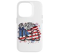 God Bless The USA - 4th of July American Patriotic US Flag Case for iPhone 14 Pro