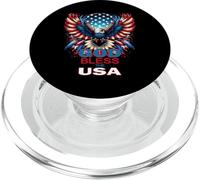 God Bless The USA Awesome Eagle Cool Patriotic Emblem PopSockets PopGrip for MagSafe