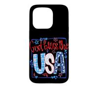 God Bless the USA Fourth of July America Pride Design Case for iPhone 15 Pro