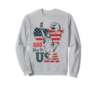 God Bless the USA Shirt Statue of Liberty Eagle Patriotic Sweatshirt