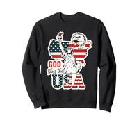 God Bless the USA Shirt Statue of Liberty Eagle Patriotic Sweatshirt