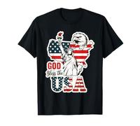 God Bless the USA Shirt Statue of Liberty Eagle Patriotic T-Shirt