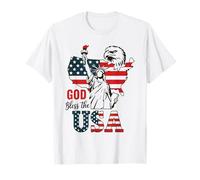 God Bless the USA Shirt Statue of Liberty Eagle Patriotic T-Shirt
