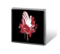 God Blessed Praying Hands Enamel Lapel Pin Badge Brooches for Women Men Jewelry Backpack Hats Decor