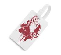 God Blessed Praying Hands Luggage Tag for Suitcase Bag Identifiers Name Card Holder Travel Accessories