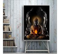 God Buddha Wall Art Canvas Prints Modern Buddha Canvas Art Paintings On The Wall Pictures Buddhism Posters Wall Decor 60x80cm(24x31in) Frameless