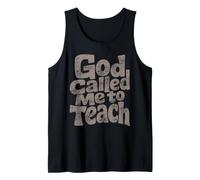 God Called Me to Teach - Christian Quote Tank Top