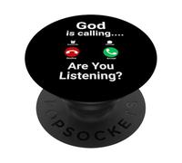 God Calling Are You Listening Catholic PopSockets Adhesive PopGrip