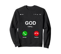 God Calling Funny God Phone Christian Church Mens Women Kids Sweatshirt