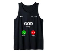 God Calling Funny God Phone Christian Church Mens Women Kids Tank Top