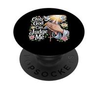 God Can Judge Me Prayer Hands Chicano Tattoo Doves PopSockets Adhesive PopGrip