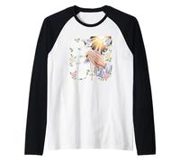 God Can Judge Me Prayer Hands Chicano Tattoo Doves Raglan Baseball Tee