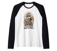 God Cannot Be Mogged Raglan Baseball Tee