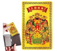 God Cards 2027 Wealth God Good Luck Decorative Portable Keepsake