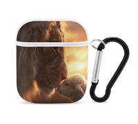 God Christian Lion And Sheep Bluetooth Headset Cover Earbud Case Earphone Protective Case Compatible with Airpods 1/2