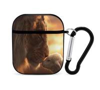 God Christian Lion And Sheep Bluetooth Headset Cover Earbud Case Earphone Protective Case Compatible with Airpods 1/2