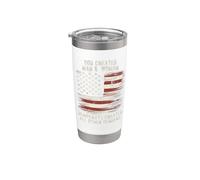 God Created Man and Woman Democrats Created Other Genders Stainless Steel Insulated Tumbler