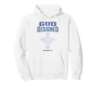 God Designed Christian Athletic Design : Blueprint Cross Pullover Hoodie