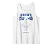 God Designed Christian Athletic Design : Blueprint Cross Tank Top