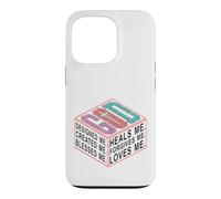 GOD Designed Created Blessed Heals Forgives Me Case for iPhone 13 Pro