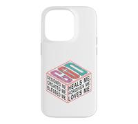GOD Designed Created Blessed Heals Forgives Me Case for iPhone 14 Pro