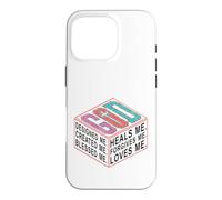 GOD Designed Created Blessed Heals Forgives Me Case for iPhone 16 Pro