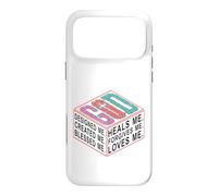 GOD Designed Created Blessed Heals Forgives Me Case for iPhone 17 Pro Max