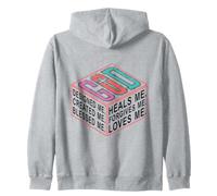 GOD Designed Created Blessed Heals Forgives Me Zip Hoodie