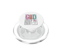 GOD Designed Me Created Me Blessed Faith Design PopSockets PopGrip for MagSafe