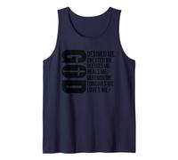 GOD Designed Me Created Me Blesses Me Forgives Me Christian Tank Top