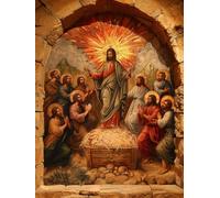 God Diamond Art Kits Adults, 5D Diamond Painting Man, DIY Full Drill Cross Stitch Embroidery Crystal Art Kits, Crafts for Adults, Paintings for Home Wall Decor, Gifts for Women 12x20in 0-7848
