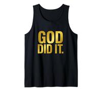 God Did It Christian Testimony Faith Praise Gospel Tank Top