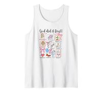 God Did It First 6:7 Bible Verse Christian Faith Design Tank Top