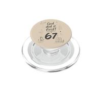 God Did It First 67 Christian Faith Bible Verse Humor PopSockets PopGrip for MagSafe