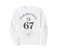 God Did It First Christian Faith Bible Verse Creation Sweatshirt